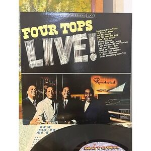 Four Tops Live! Motown Stereo Vinyl Record Album